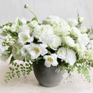 White Sensation Sympathy Flowers